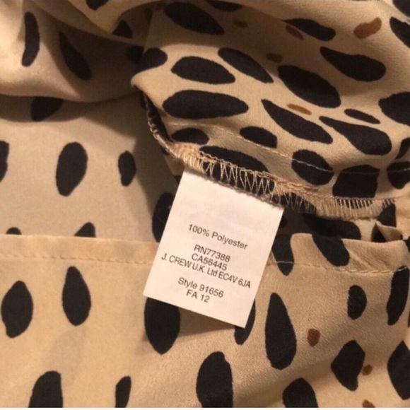 J. Crew wildcat sleeveless blouse cheetah leopard - Picture 8 of 8